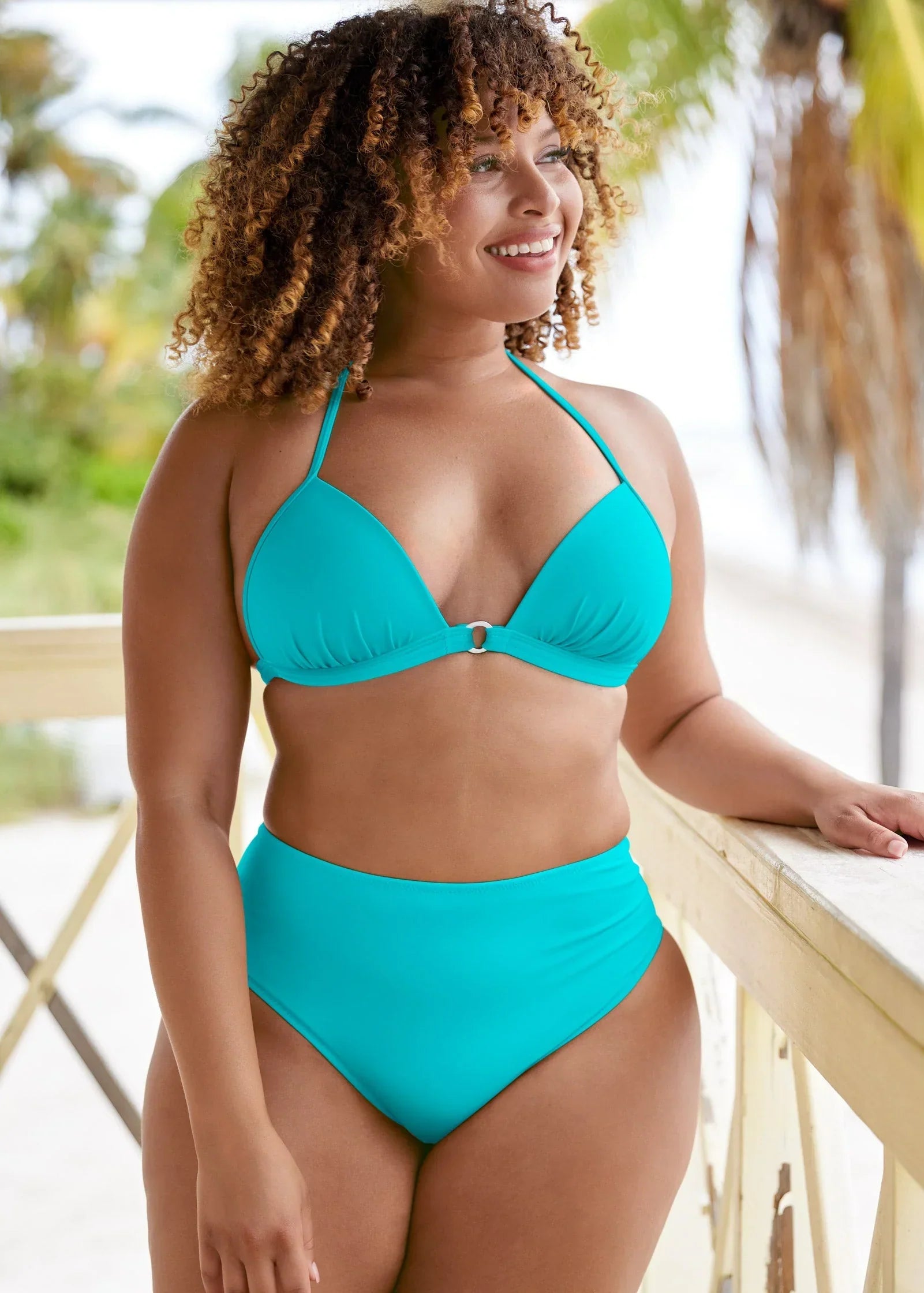 Santa Cruz Push Up Triangle Top Aqua Reef