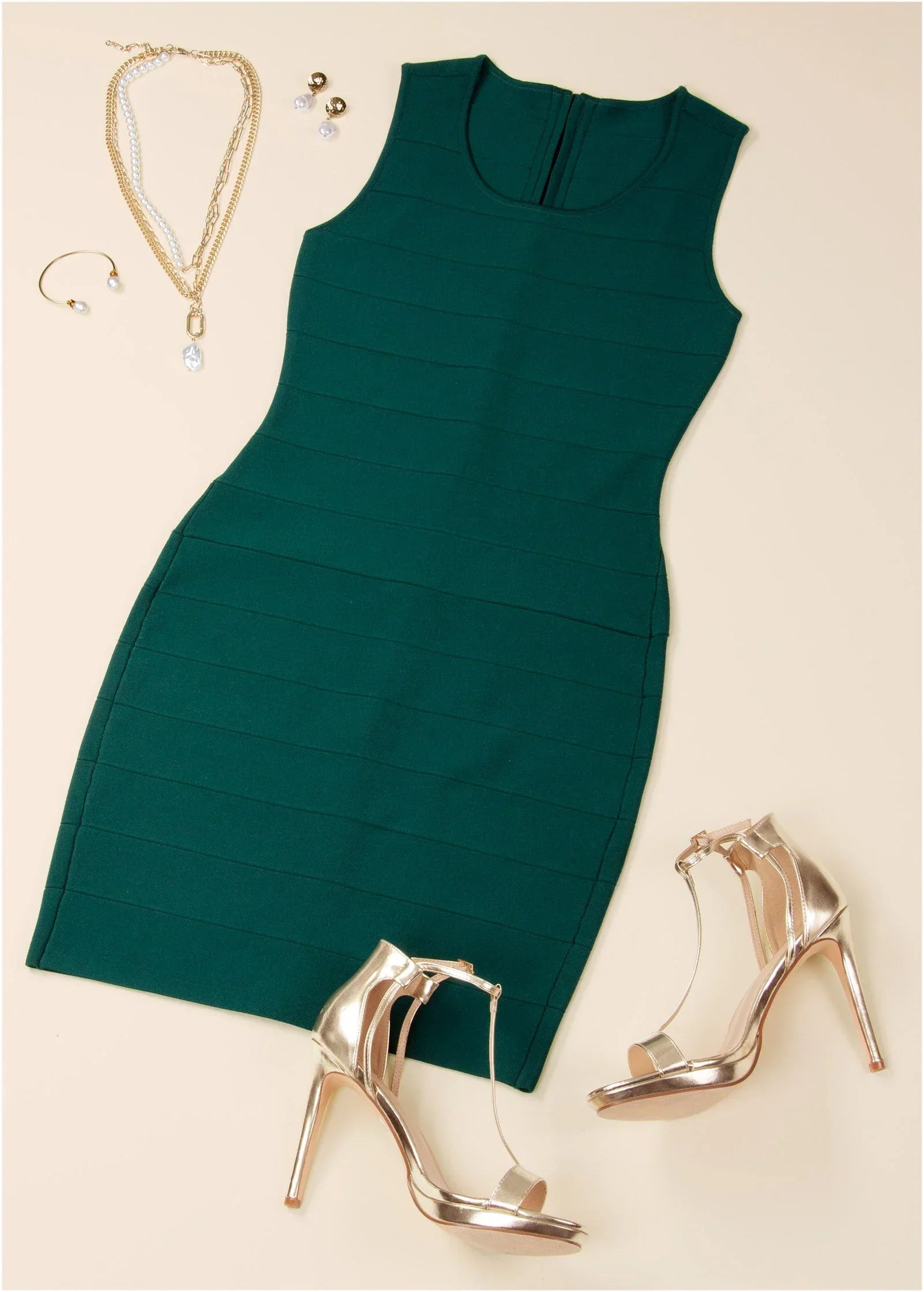 Bandage Mini Dress Green
