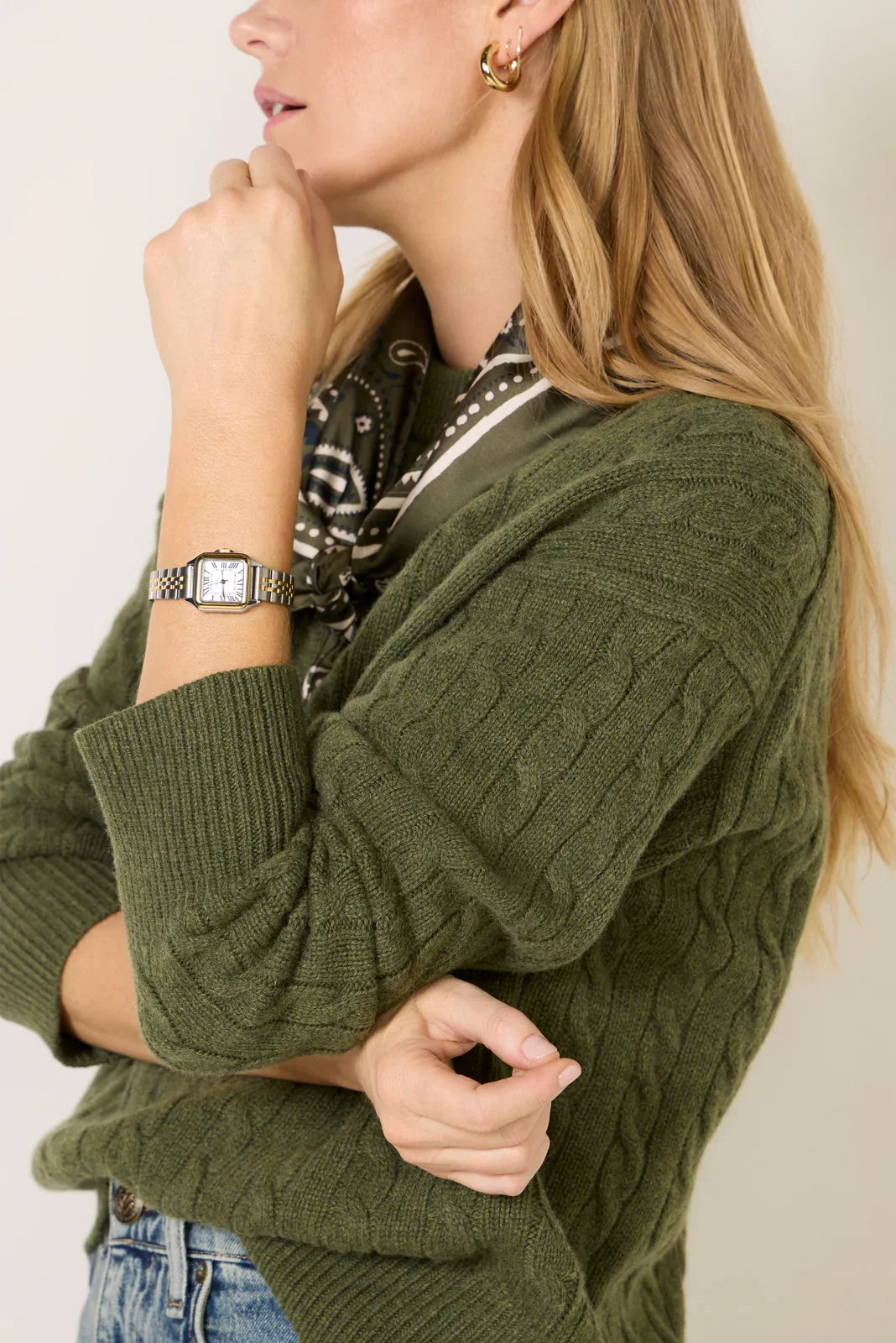 Crew Cable Sweater