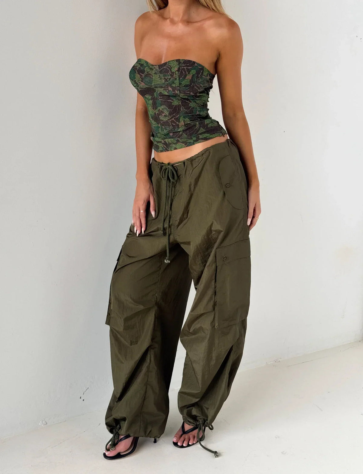 VIOLETTE PANT GREEN KHAKI GREEN