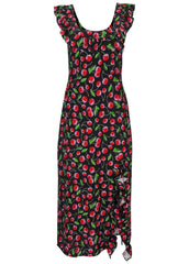 Ruffle Maxi Dress Very Cherry