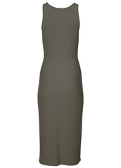 Henley Midi Dress Olive