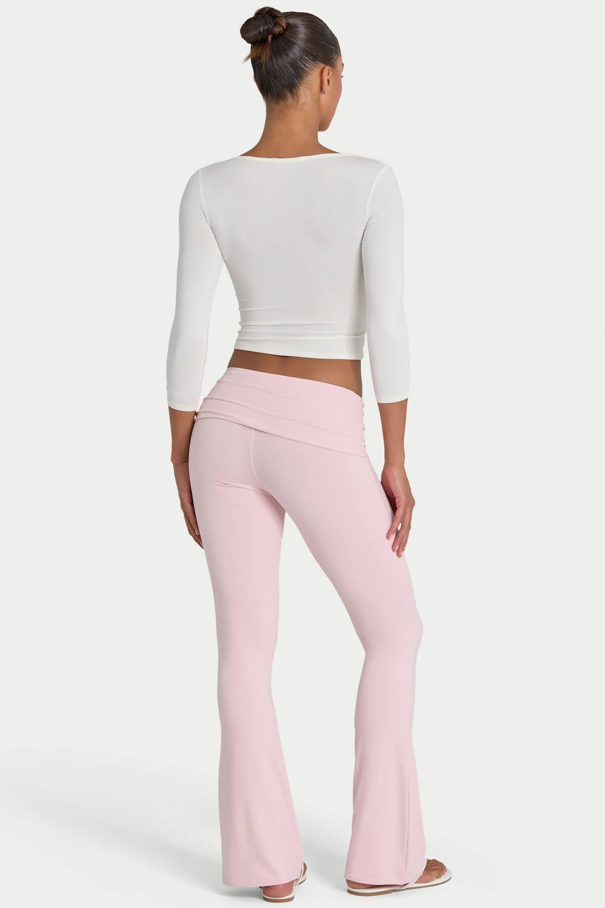 ButterCloud Flared Leggings in Blush