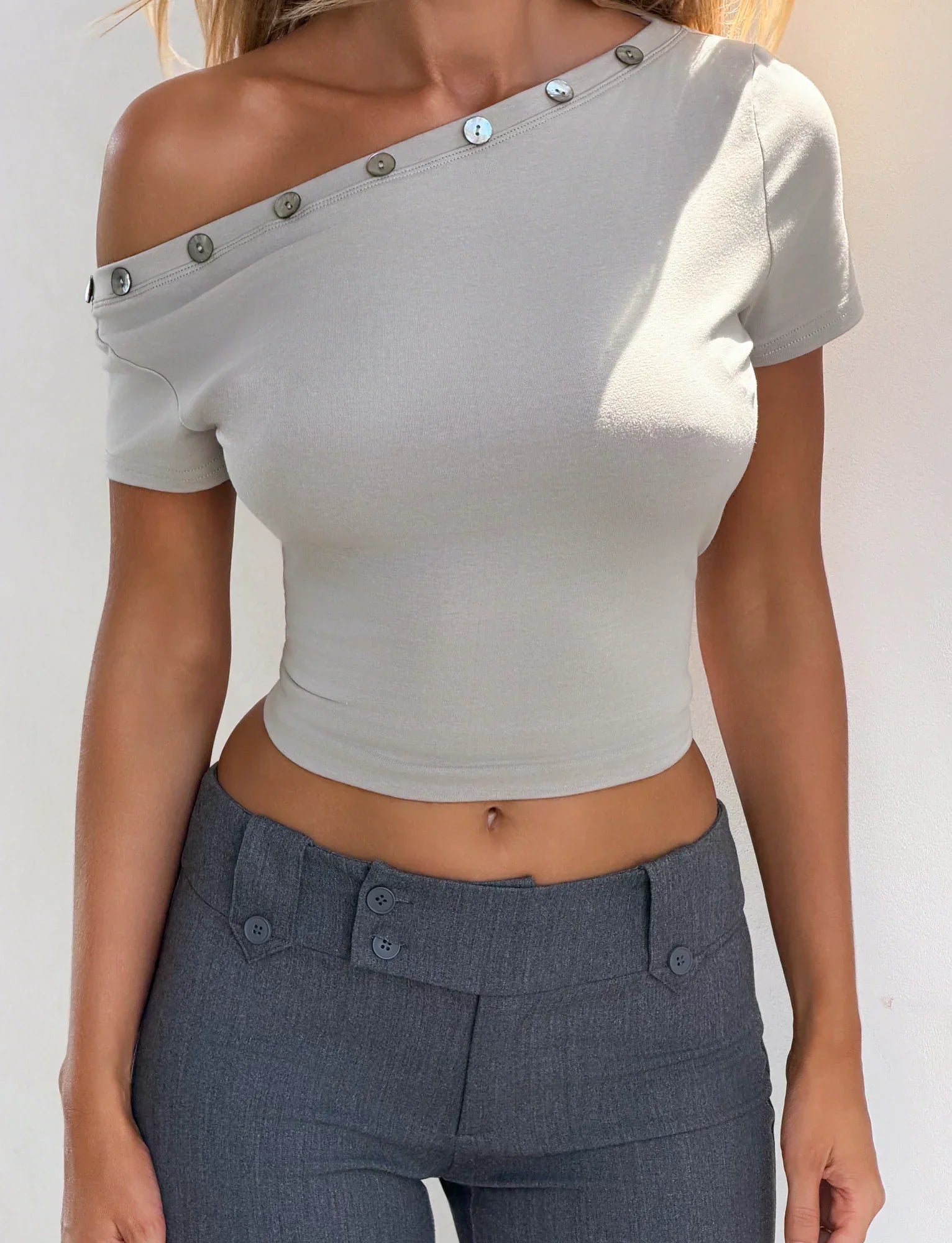 MARITA TOP DOVE GREY