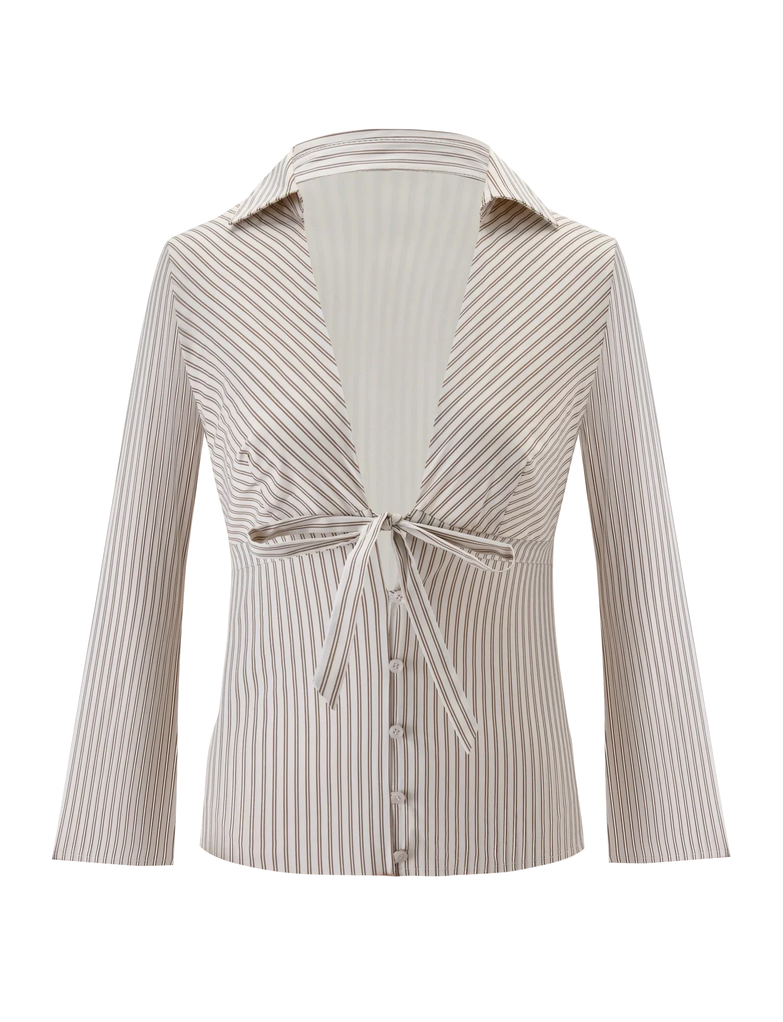 SABRINE SHIRT BEIGE STRIPE