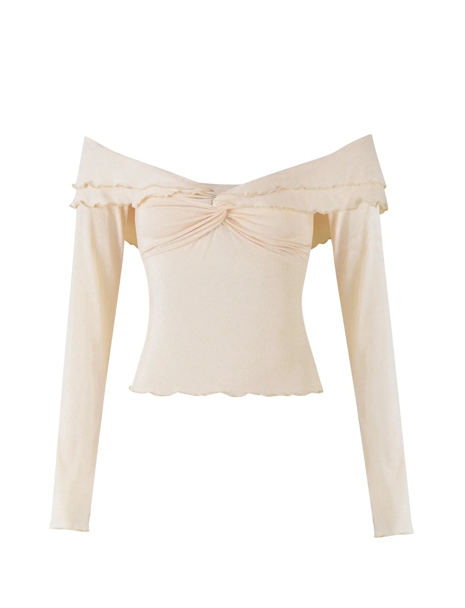DENALI LONG SLEEVE TOP WHITE BONE
