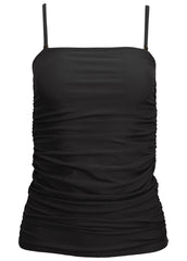 Slimming Bandeau Tankini Top Black Beauty