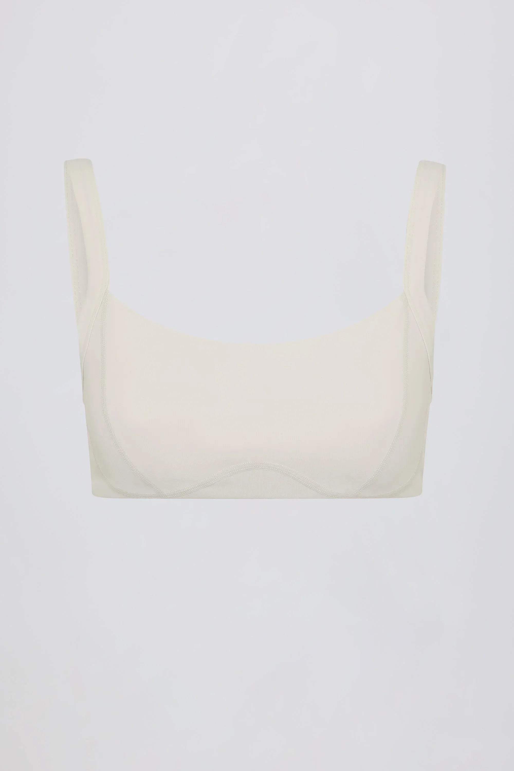 Soft Active Seam Detail Sports Bra in Oat