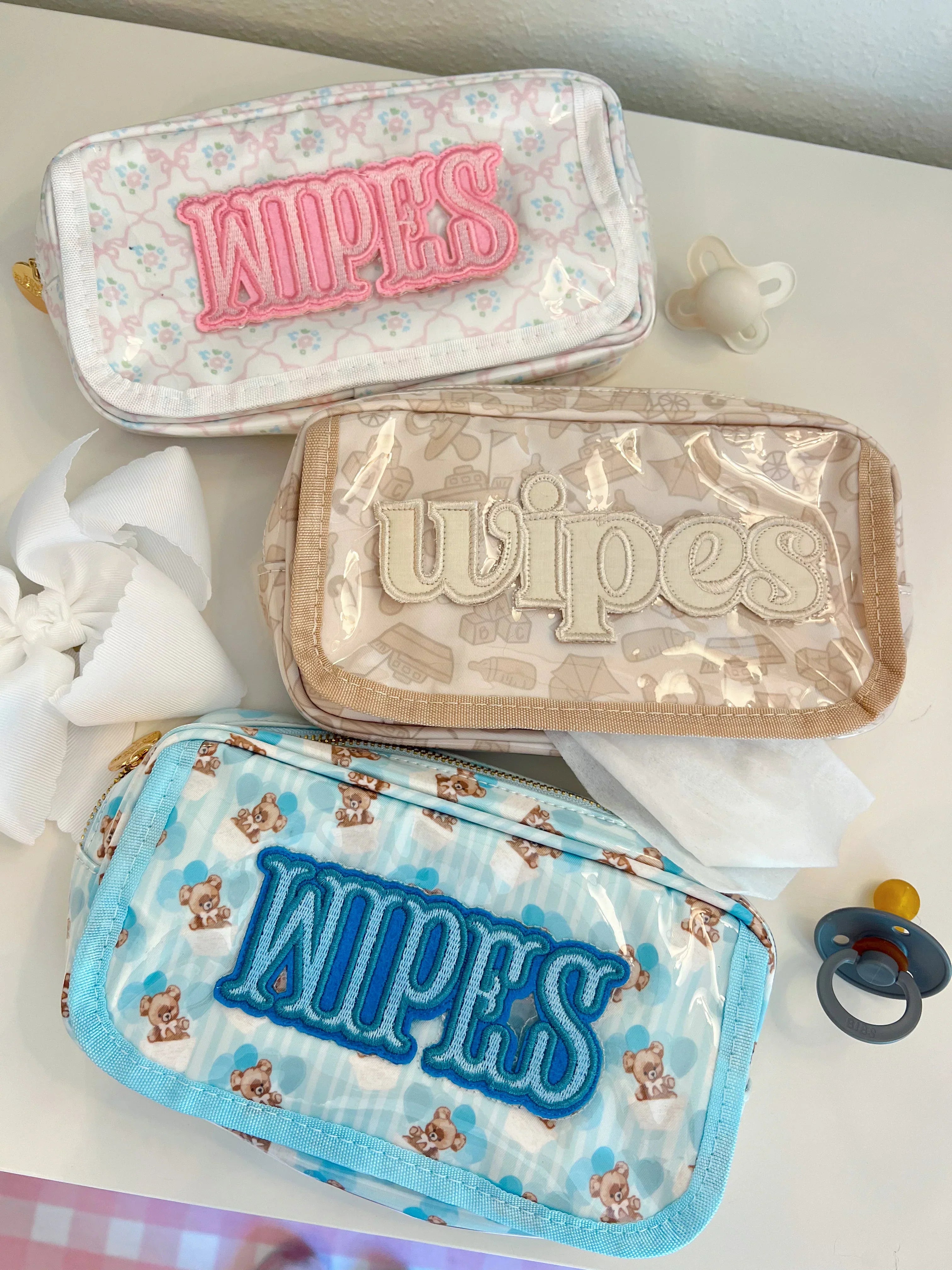 KenzKustomz Wipes Pouch Clear Coat Bag