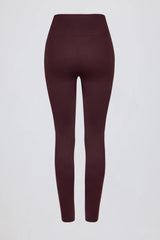 Super Sculpt Seamless High Waist Leggings in Burgundy