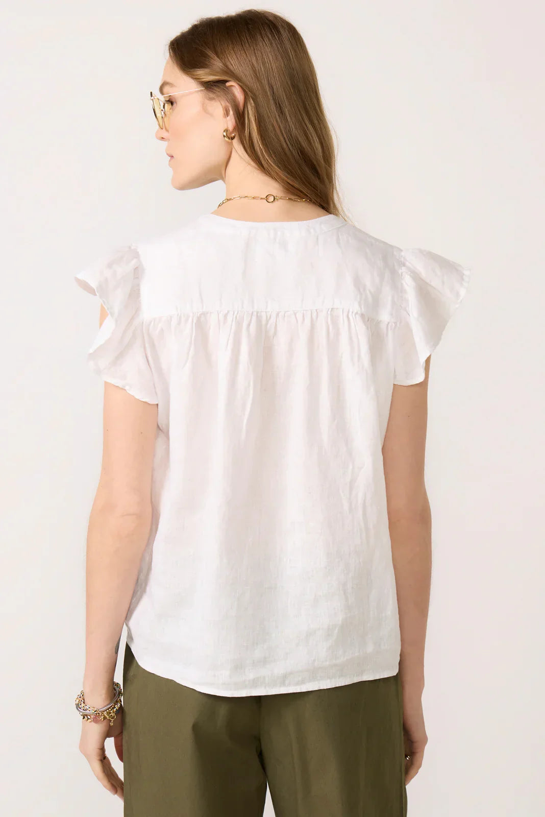 Janey Linen Top