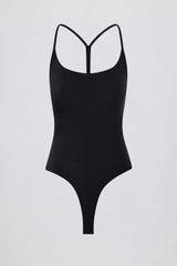 Cut Out Bodysuit in Black