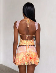 DUNE MESH TOP CREAMSICLE