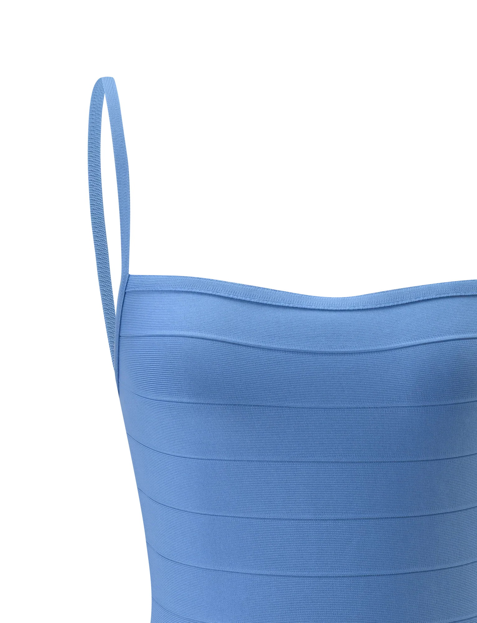 MIDORI BANDAGE DRESS BLUE