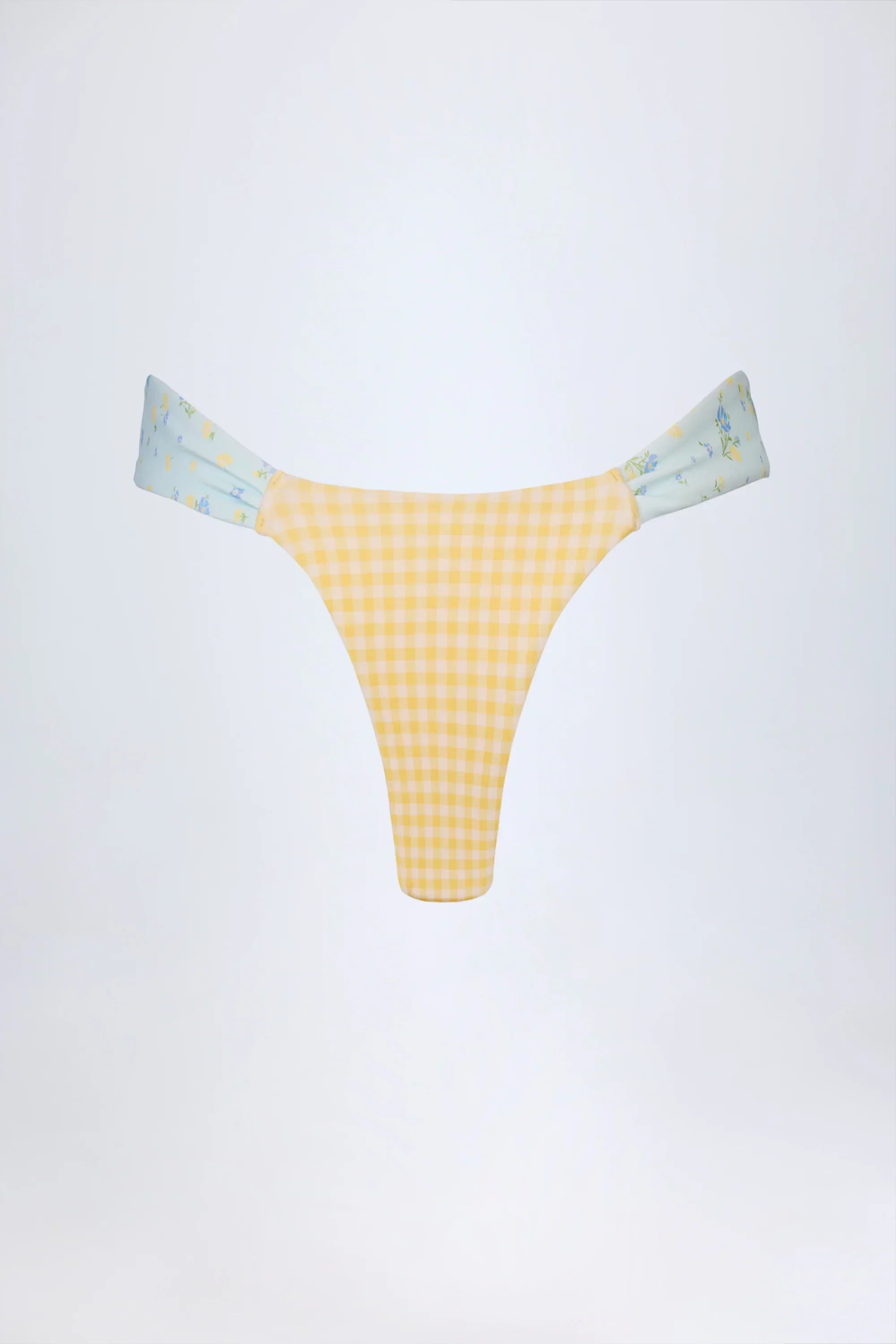 Cheeky Bikini Bottoms in Yellow Gingham