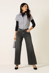 Boxy Crop Short Sleeve Shirt
