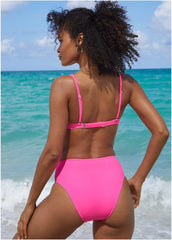 Antigua Twist Bikini Top Hot Pink