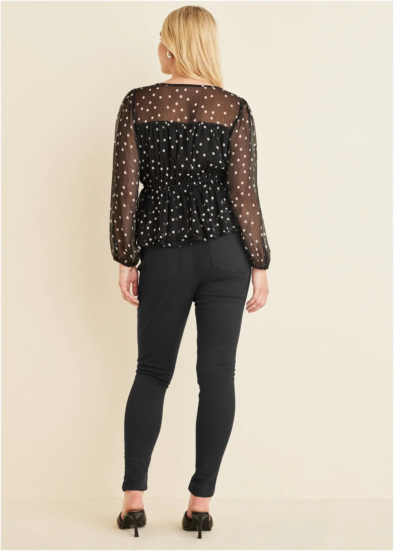 Sheer Beauty Blouse Dolce Vita Dot