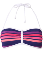 Bandeau Bikini Top Sunburst Stripe