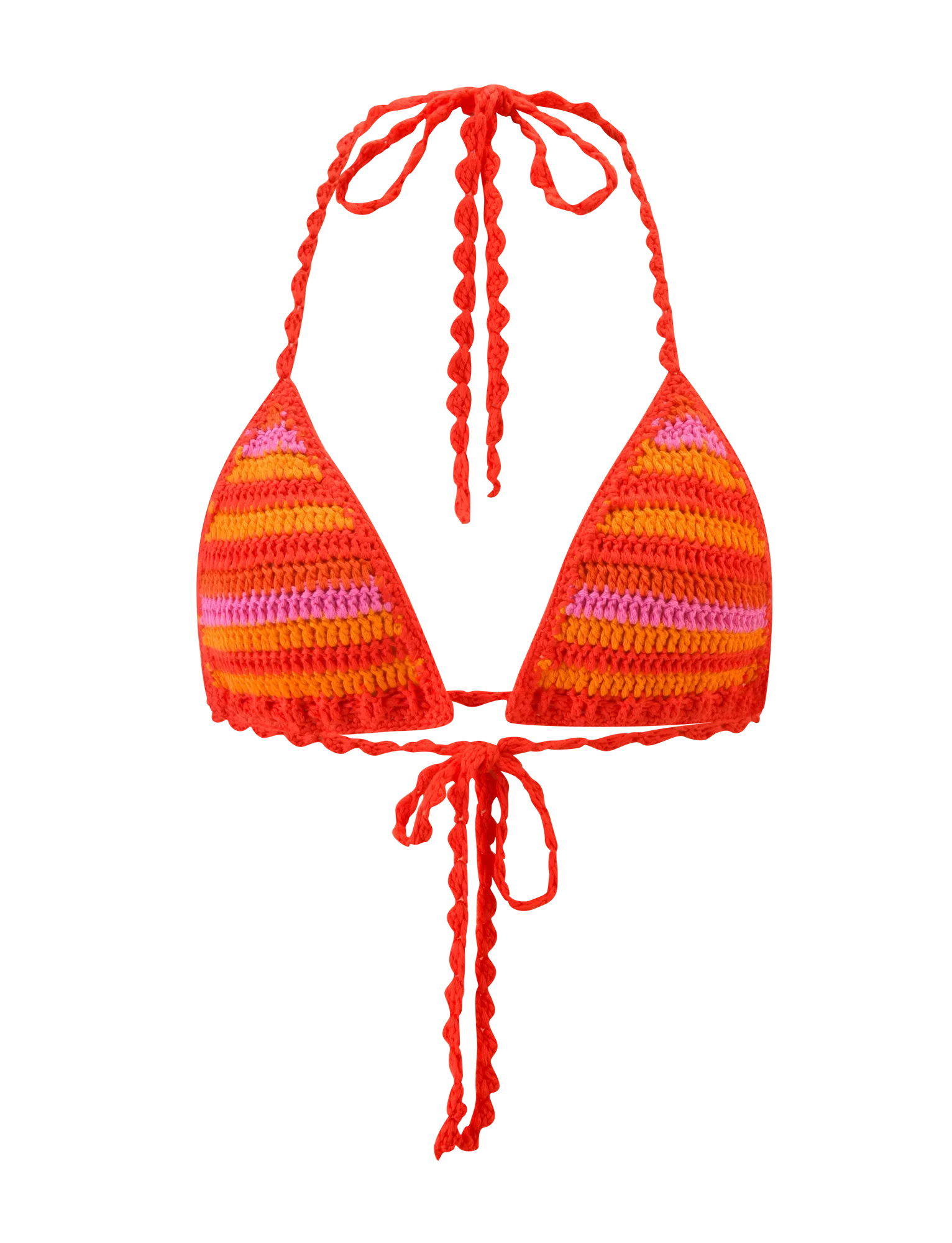 CORA BIKINI TOP 20 SUNSET TROPICAL STRIPE