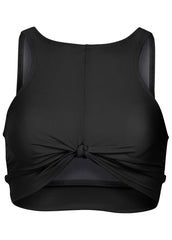 Knot High Neck Top Black Beauty