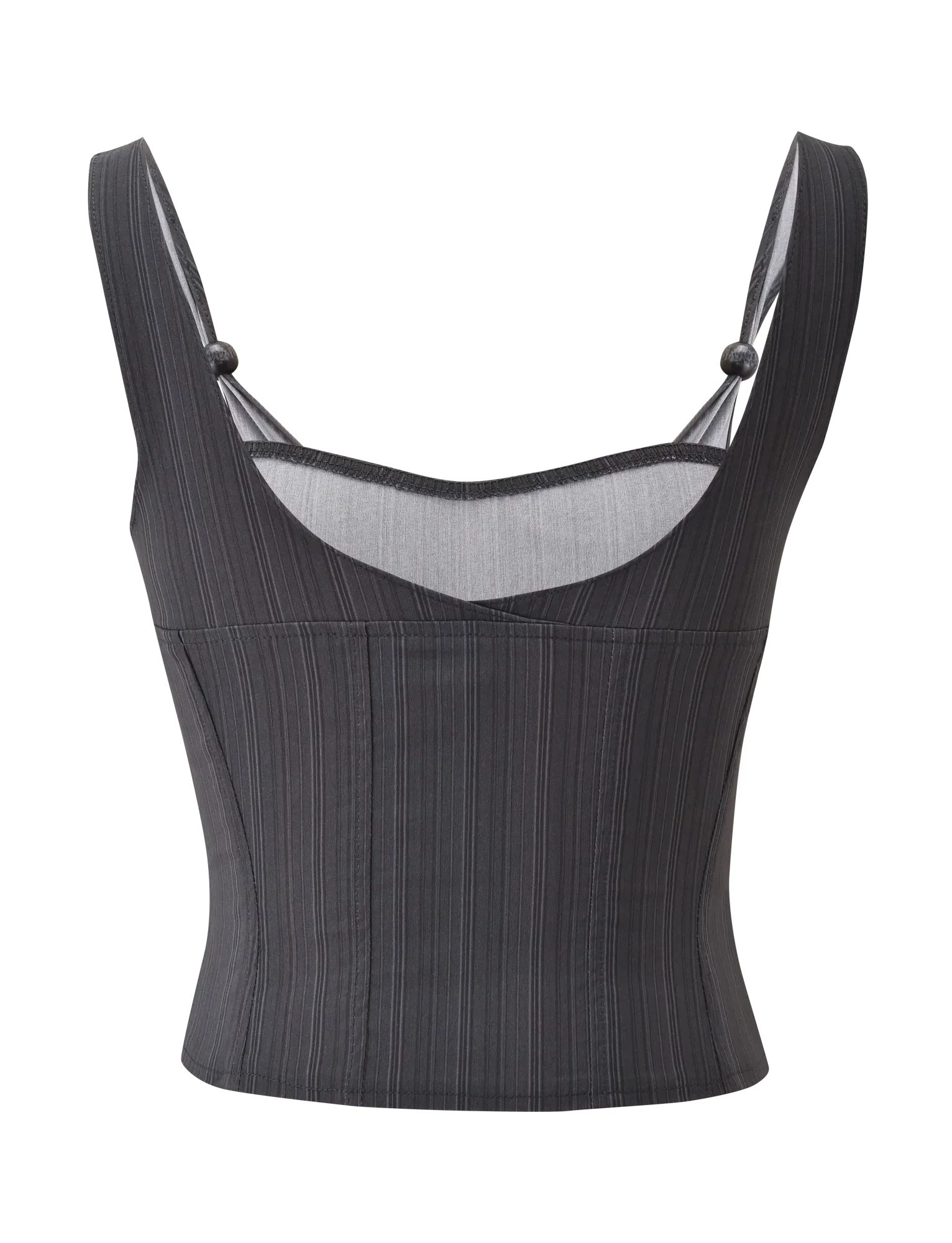 KITTIE CORSET GREY STRIPE