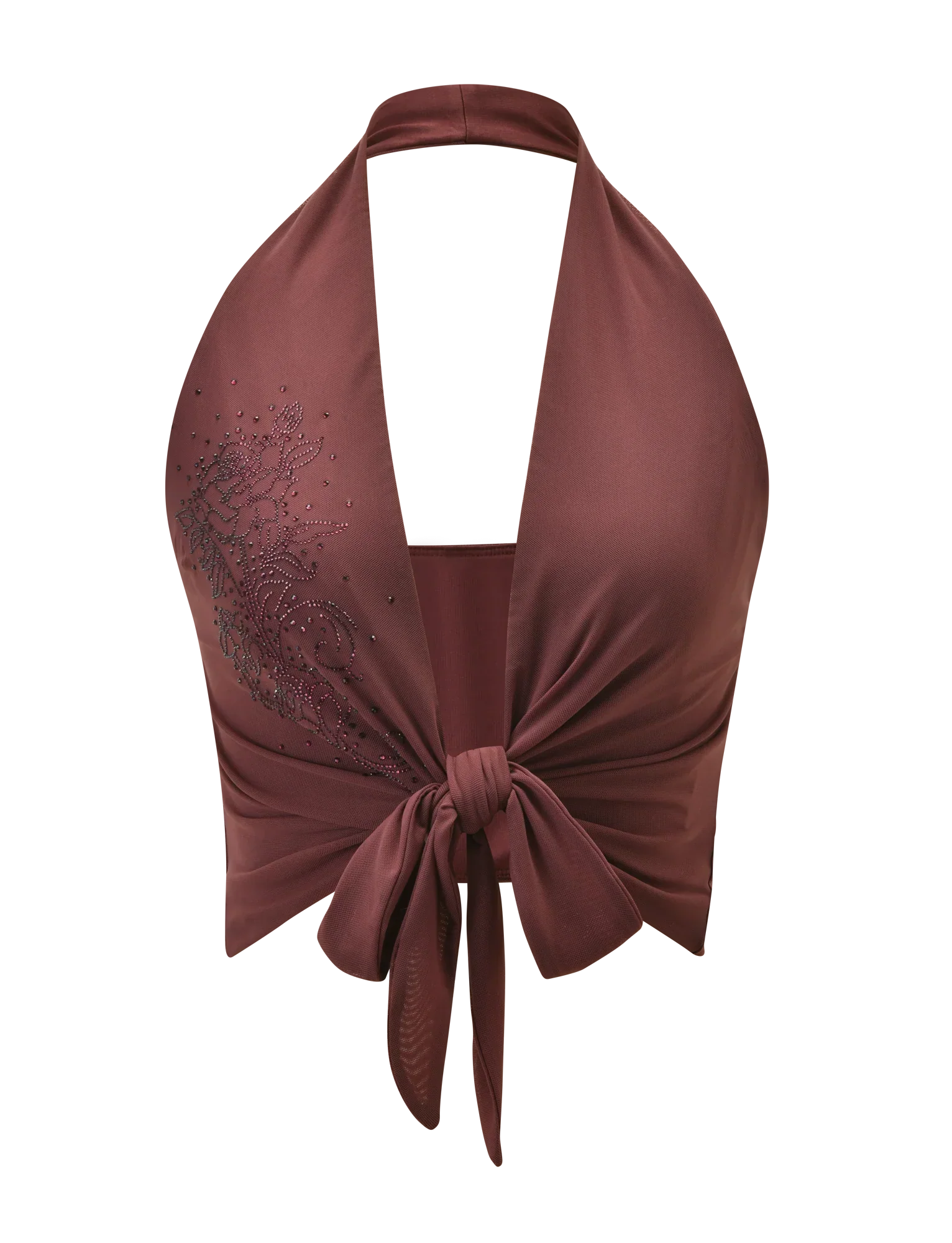 GEORGIE DIAMANTE TOP CHOCOLATE