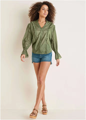 Kate Step Hem Denim Shorts Medium Wash