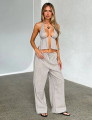 LAINEY PANT GREY STRIPE
