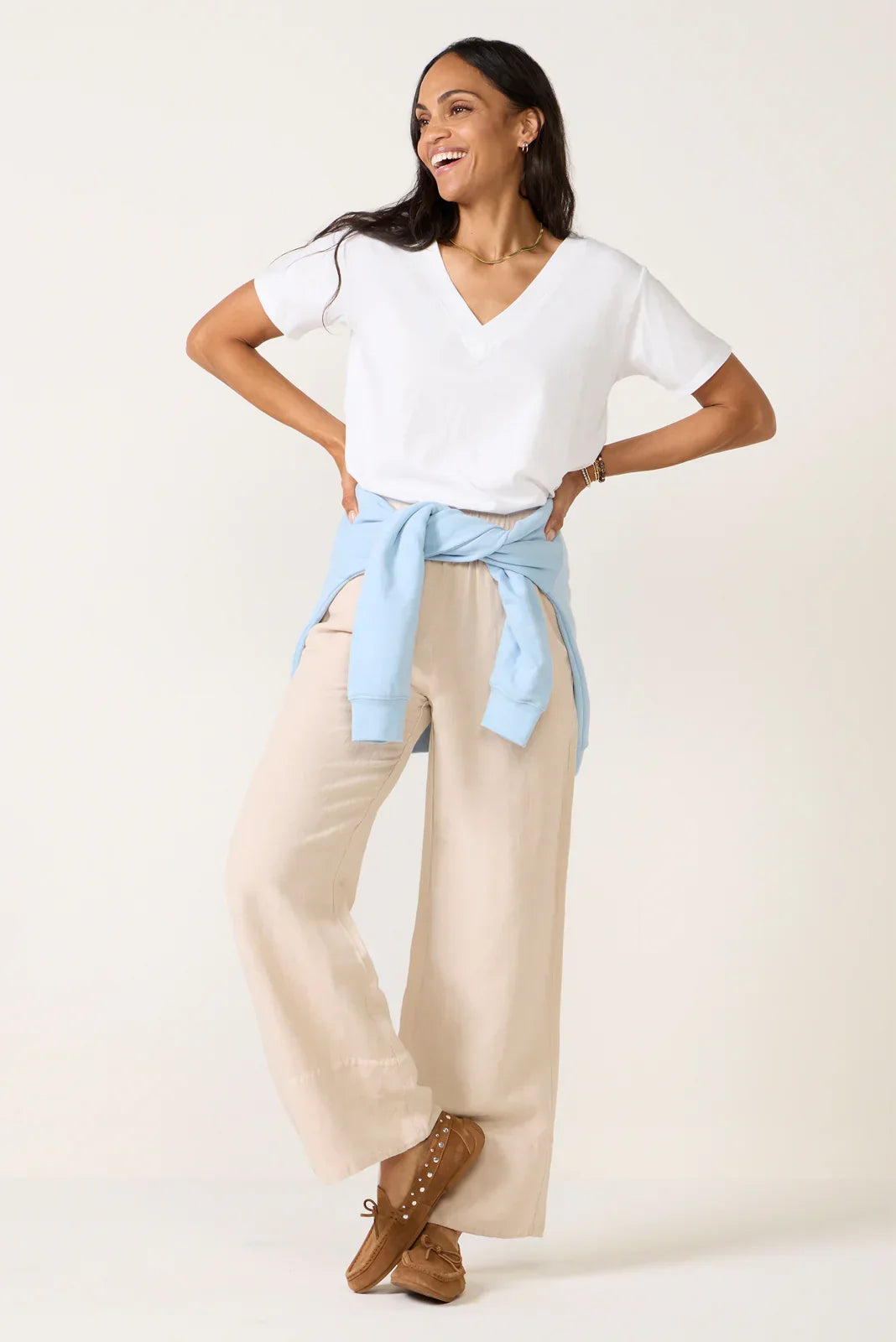 Linen Wide Leg Pant
