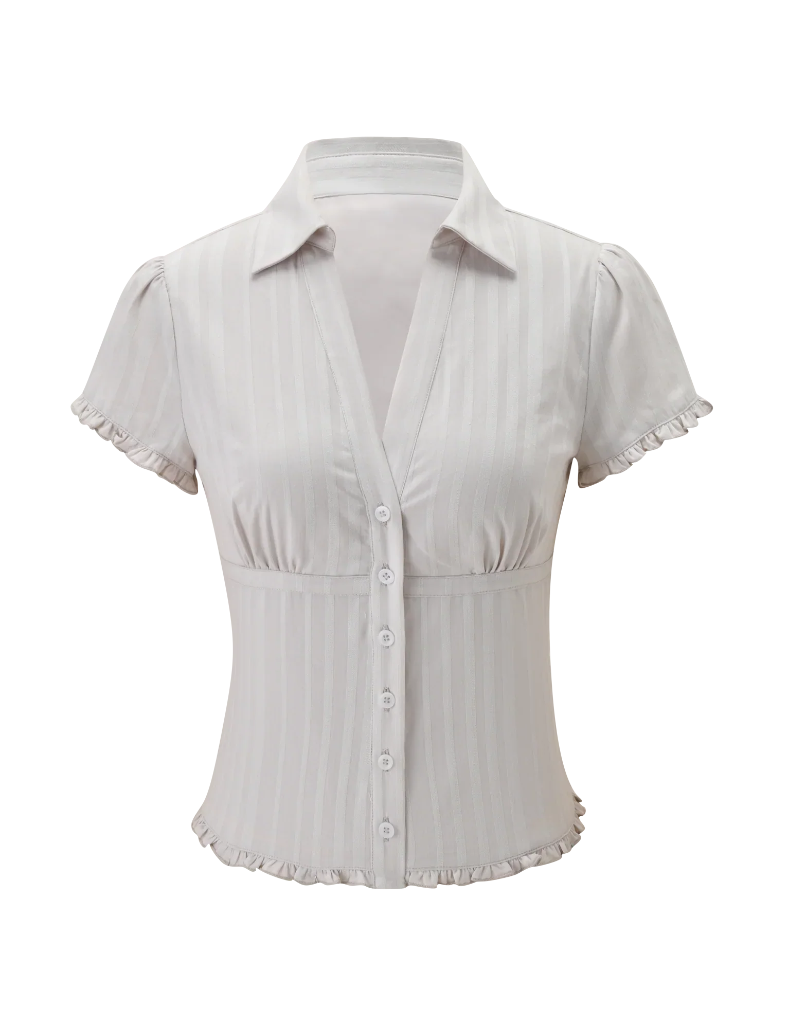 VALERIE SHORT SLEEVE SHIRT GREY