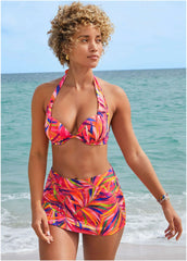 Marilyn Push Up Bikini Top Tropical Jungle