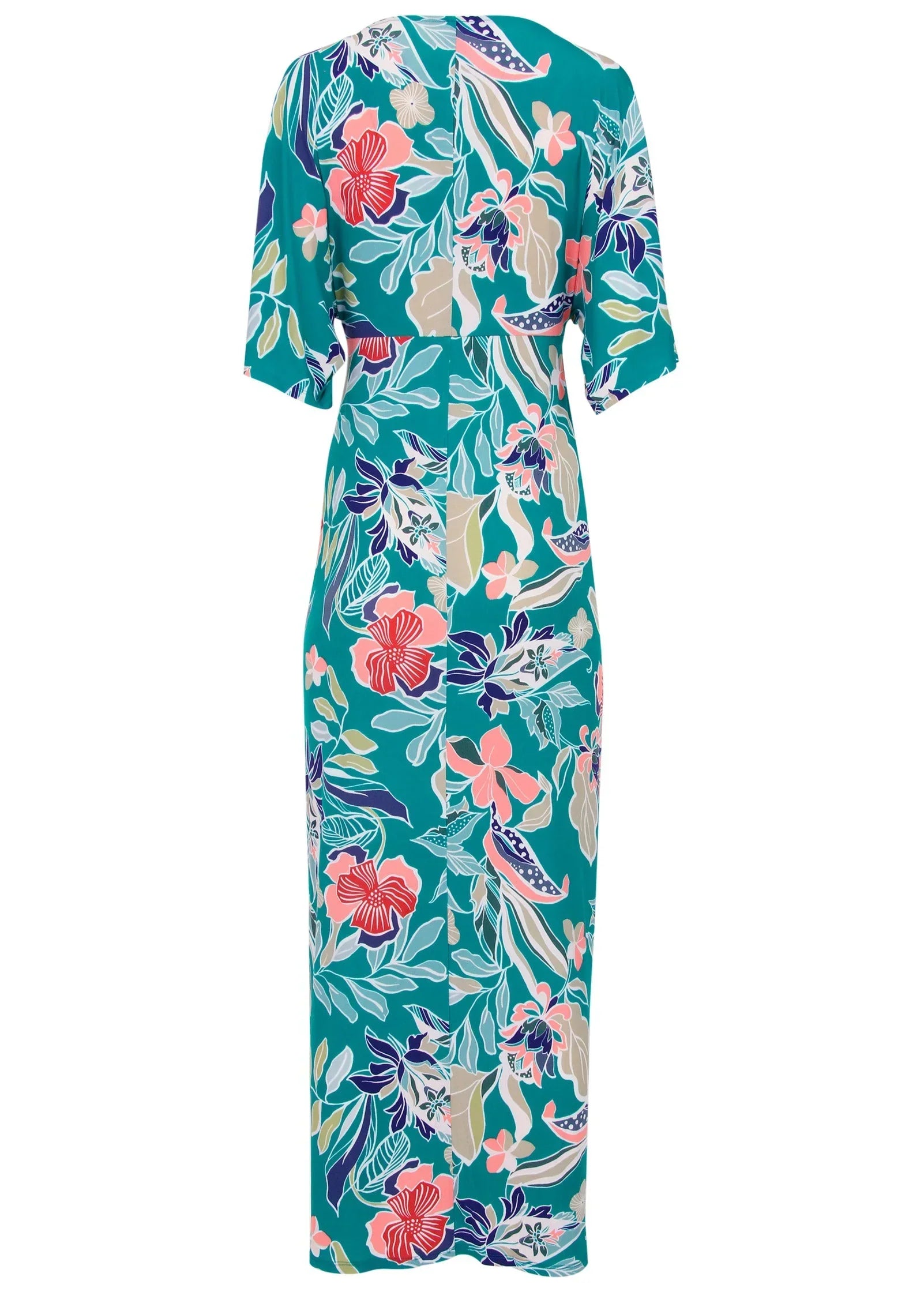 Twist Front Maxi Dress Paradise Floral