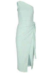 Tie Side Maxi Dress Dusty Mint