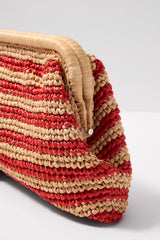 Maeve Striped Clutch