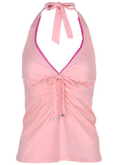 Sicily Halter Tankini Top Almond Blossom