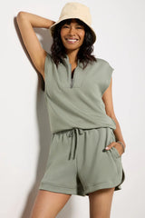 Loretta Half Zip Sweat