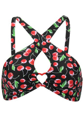 Heart Cross Halter Top Very Cherry