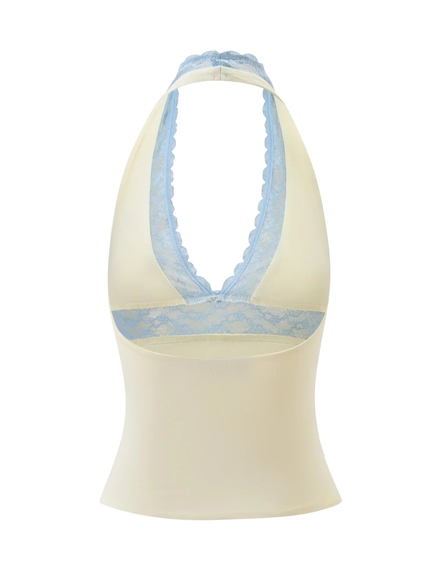 CALINA PLUNGE LACE TOP CREAM