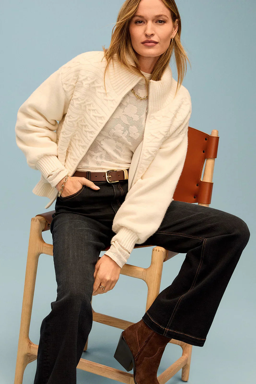 Tibi Mock Neck Top