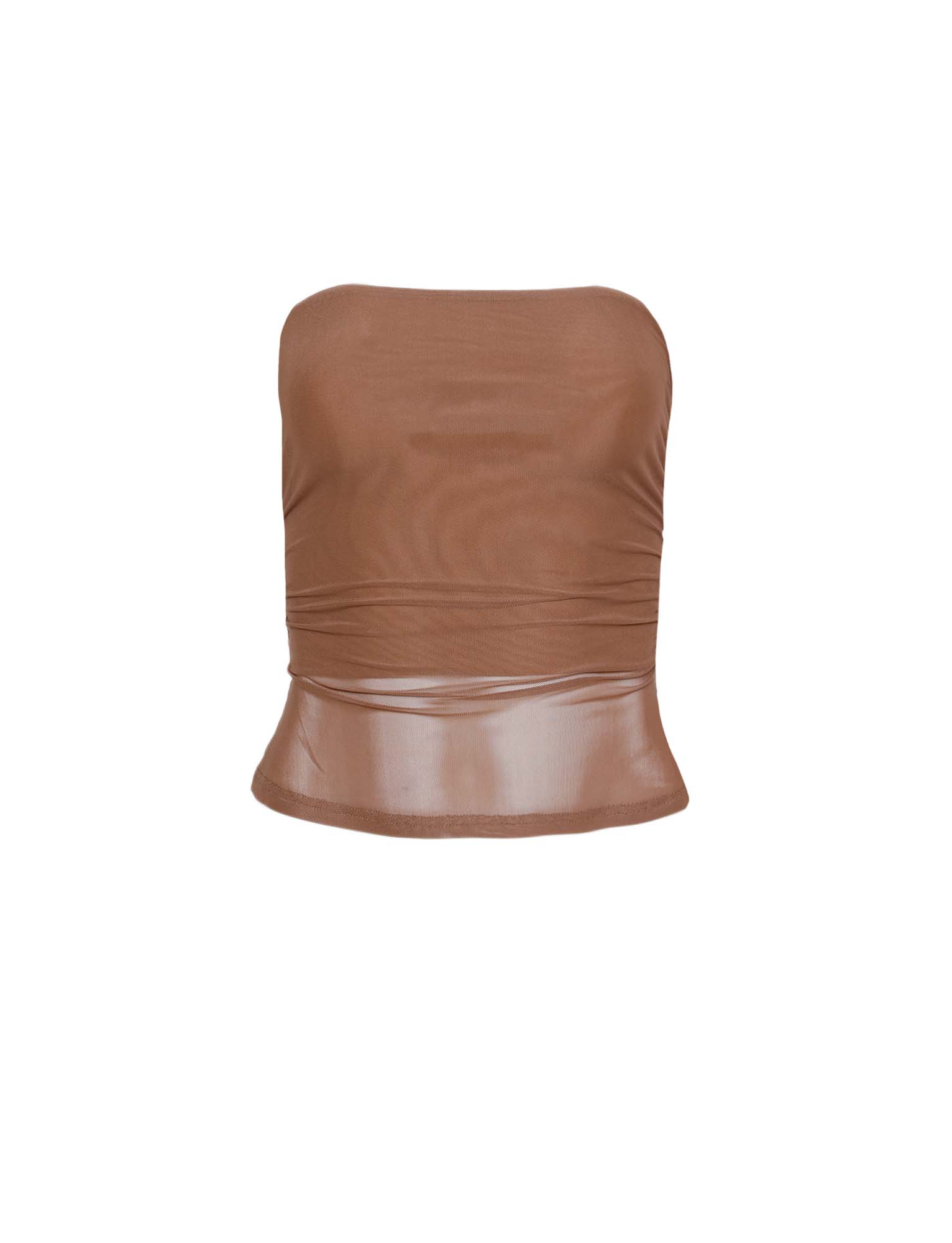 HARRIETT TUBE TOP TAN