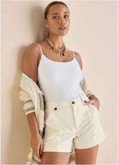 Chino 5 Inch Short Cream