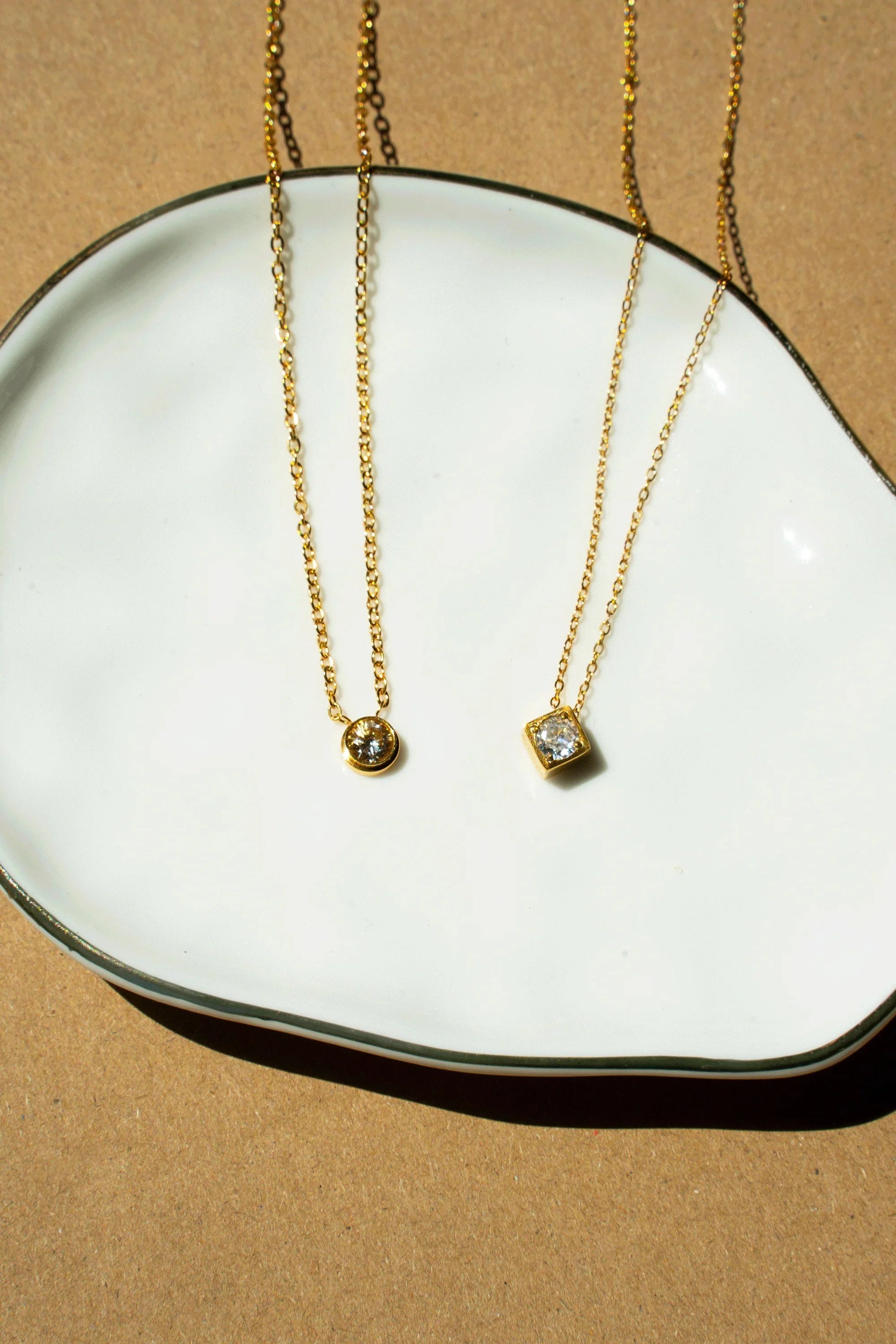Emma Diamond Pendant Gold Necklace