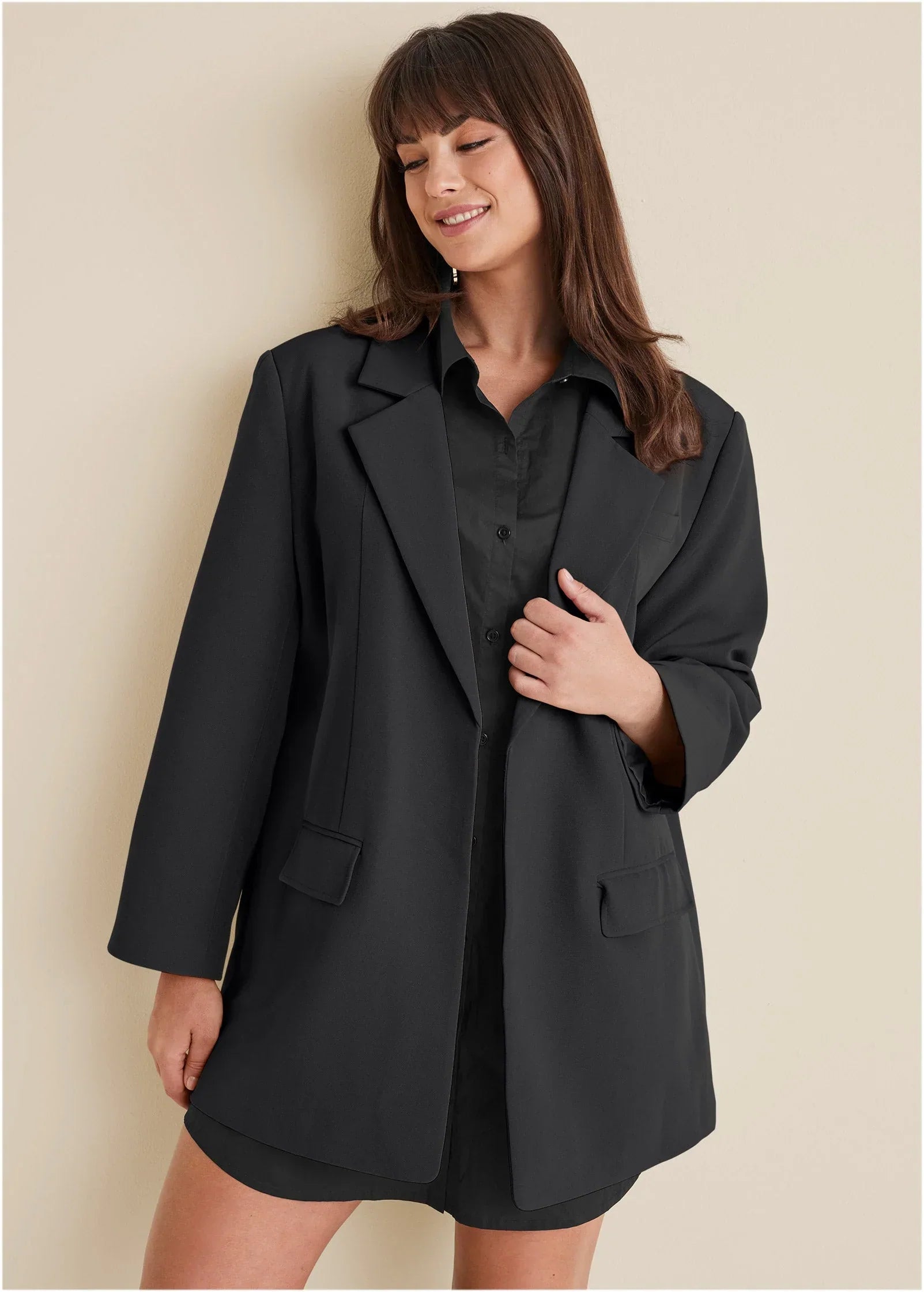 Oversized Blazer Jet Black
