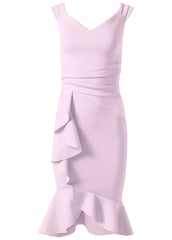 Ruffle Detail Dress Lilac