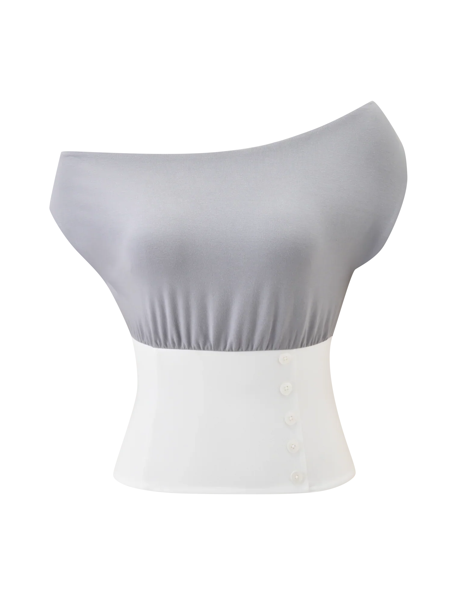 ALYSSA OFF SHOULDER TOP GREY