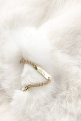 Faux Fur Cropped Bolero in White