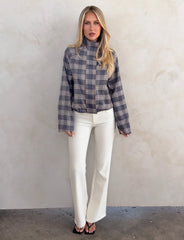 LENNEX JACKET GREY CHECK