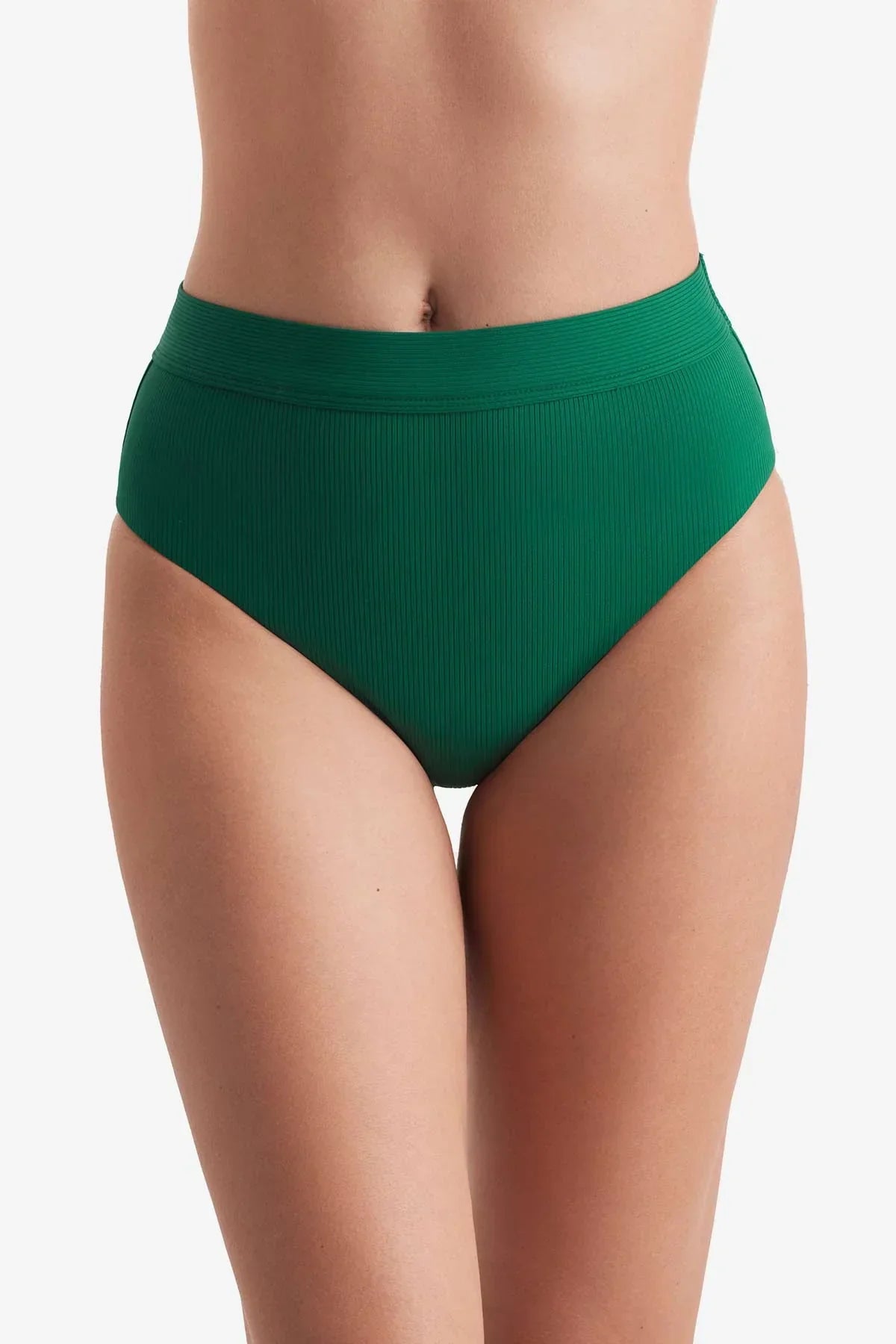 Brooke High Waist Pant Emerald Lido Rib