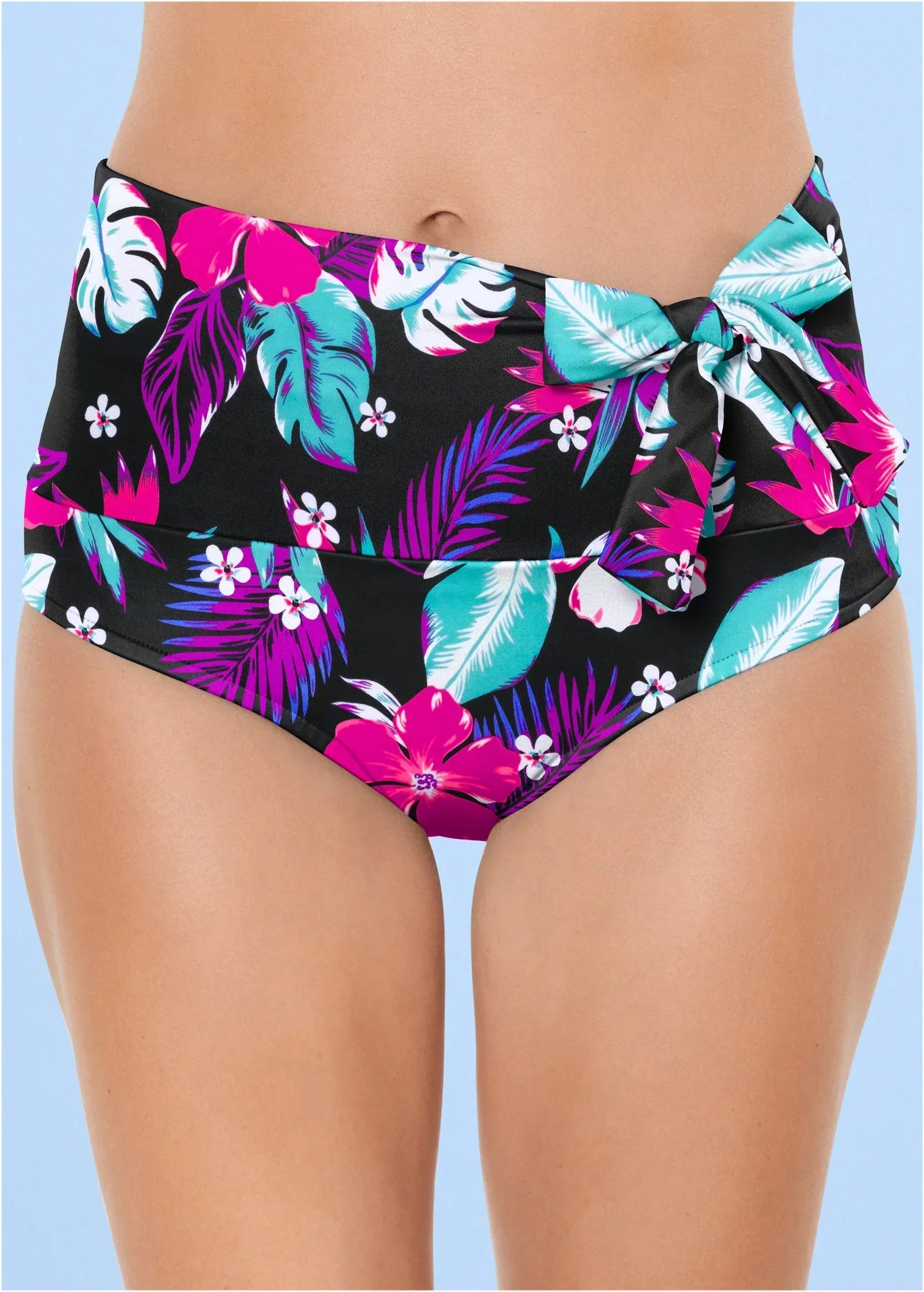 Leila High Waist Bottom Neon Tropical